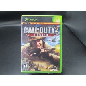 Microsoft Xbox Call of Duty 2:‎ Big Red One FPS Shooter Game  CIB